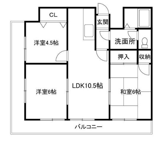 シティーオデオンの間取り