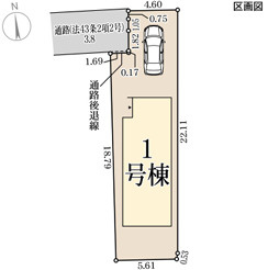 リーブルガーデン松原市一津屋5丁目2期の区画図