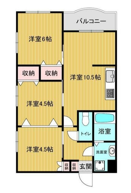 ミヤビヒルズ大泉学園　Ｂ棟の間取り