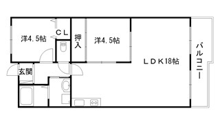 リバージュⅠの間取り
