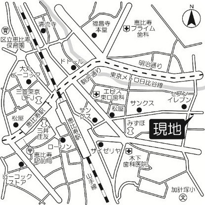 【地図】 | カルチェ恵比寿