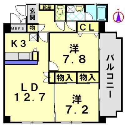 セレーノ．ｍの間取り