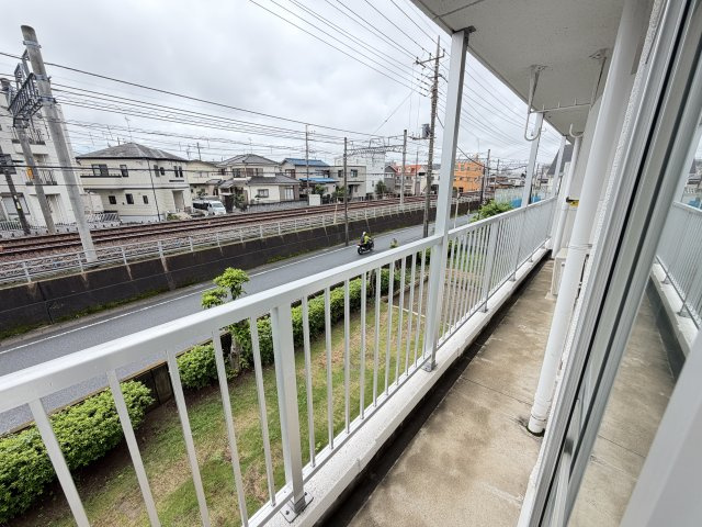 松戸タイムズ2号棟のバルコニー
