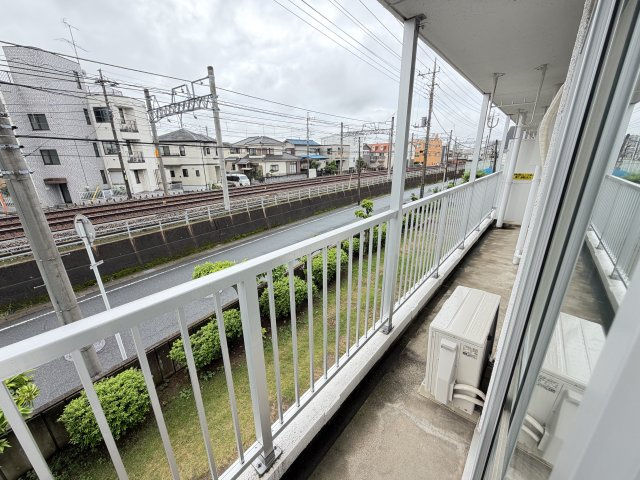 松戸タイムズ2号棟のバルコニー