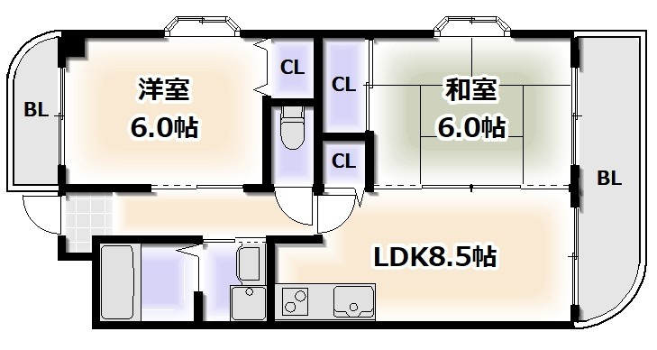 ハイグレイド公園南の間取り