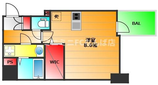プレサンス上町台リベルテの間取り|現状有姿
