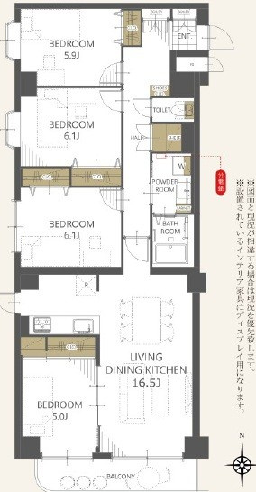 ロジェ山鼻の間取り