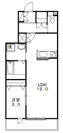 ラウレア　興宮　ラウレアオキノミヤの間取り|★１ＬＤＫ★