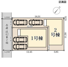 リーブルガーデン鹿児島市伊敷第二の区画図