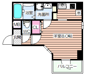 【間取り】 | ジュネーゼグラン天満