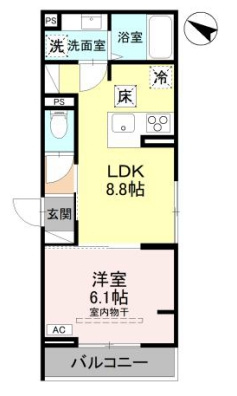 【間取り】 | D-Sereno宮戸