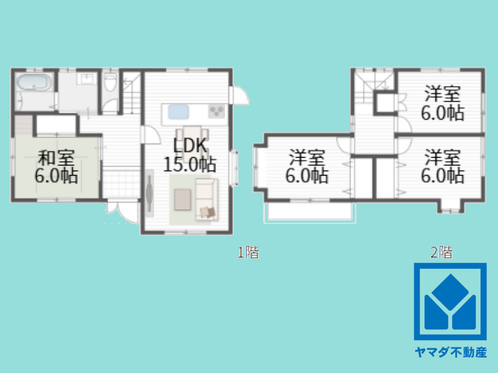 大津市千町２丁目の間取り|図面と現況が異なる場合は現況を優先いたします。
