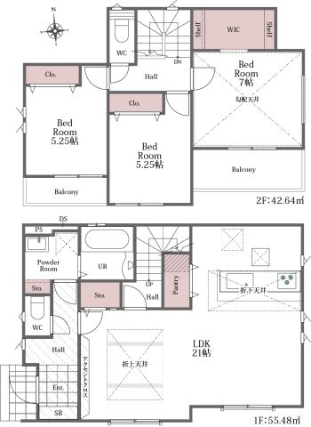 【間取り】 | 厚木市上落合　新築分譲住宅　全3棟