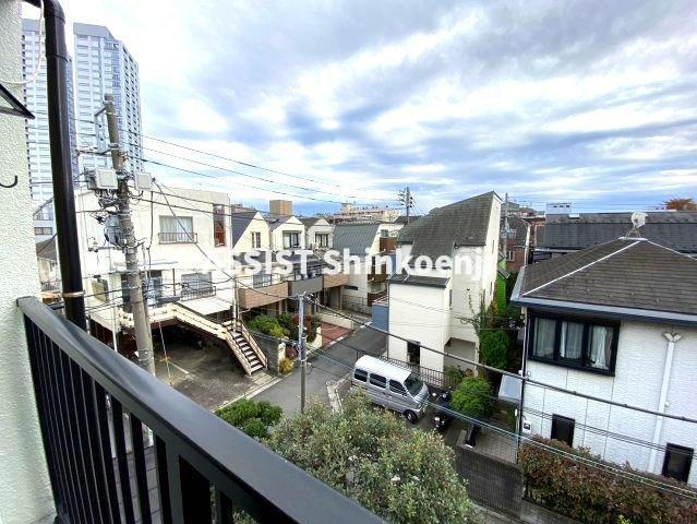 田中マンションのバルコニー