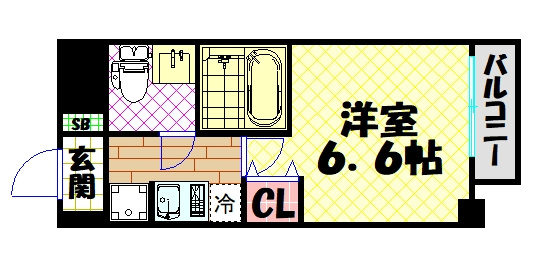 【間取り】 | ワールドアイ阿波座WEST