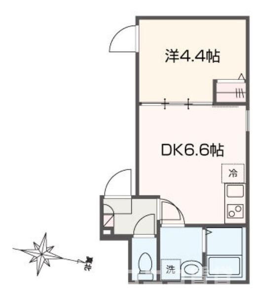 足立区千住龍田町のアパートの間取り