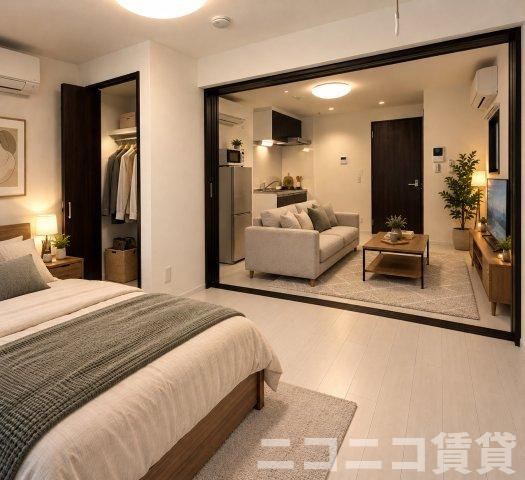足立区千住龍田町のアパートの展望
