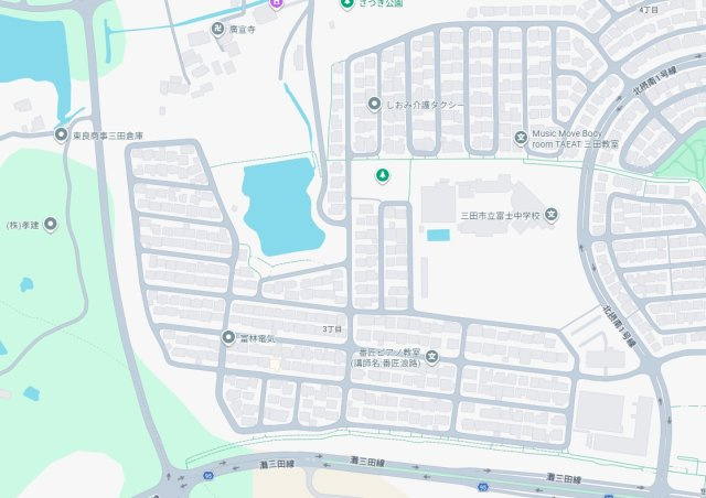 三田市富士が丘　新築一戸建ての地図