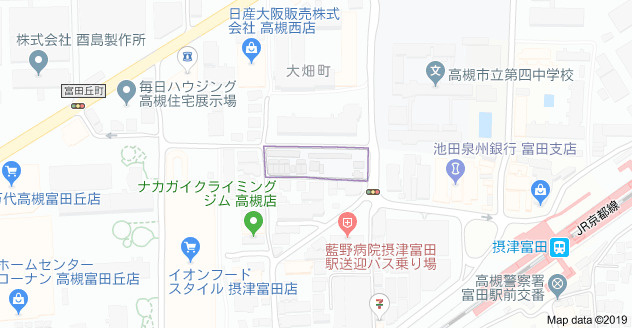 グラッド高槻の地図
