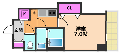 グラッド高槻の間取り