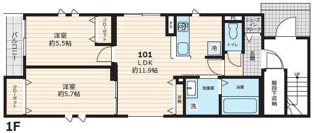 仮称マイユクール道灌山の間取り