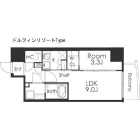 マリンズ心斎橋Ⅲの間取り|マリンズ心斎橋 III　間取り
