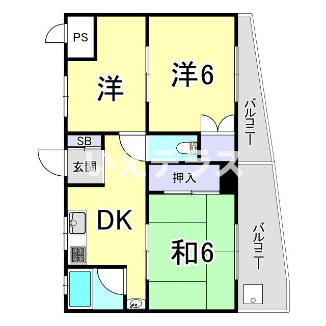 鯉川マンションの間取り