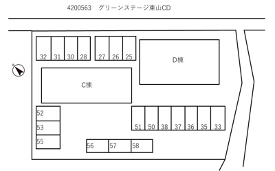 【駐車場】 | グリーンステージ東山D