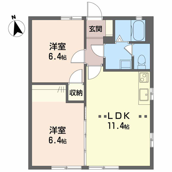 【間取り】 | グリーンステージ東山D