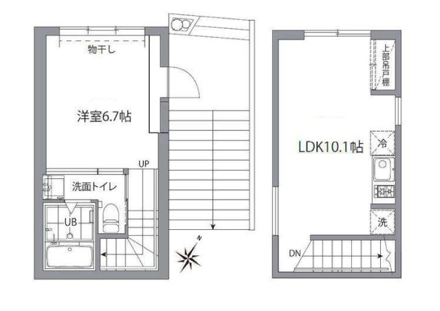 グランエッグス新大塚Wの間取り