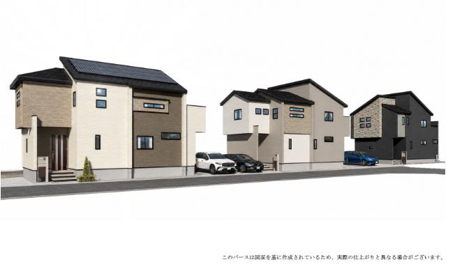 さいたま市見沼区南中野ガーデンパーク3期の外観パース
