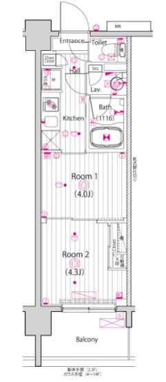 【間取り】 | ガーラ・プレシャス東大島 | 間取り