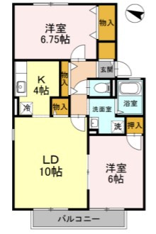 エセルディハイツＢ棟の間取り
