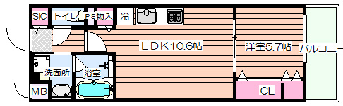 【間取り】 | サンセール海老江