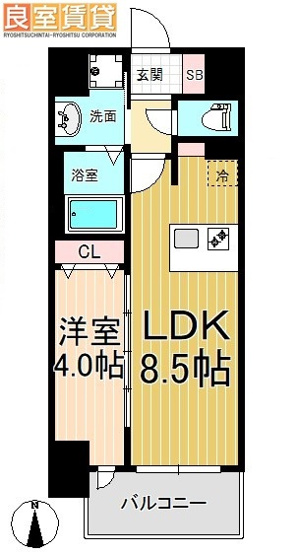 【間取り】 | プレサンス上前津エレスタ