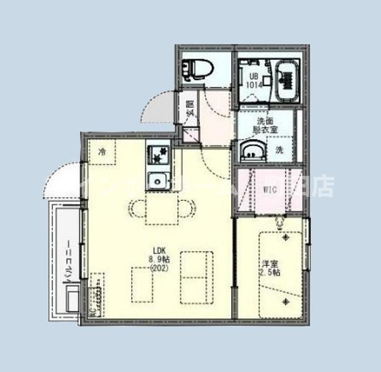 KLEIS八王子2※初期費用分割後払いサービス利用可能物件の間取り
