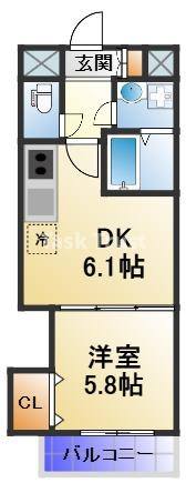 【間取り】 | フクダ不動産上本町マンション