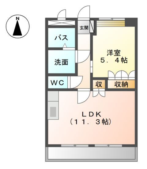 パシフィック　フィールドの間取り