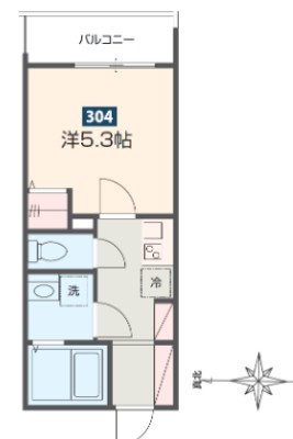 MELDIA柏　仲介手数料（賃料の1.10ヵ月）の50％OFF対象物件！の間取り