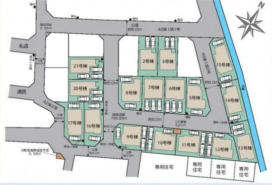 さいたま市見沼区南中野ガーデンパーク3期の区画図