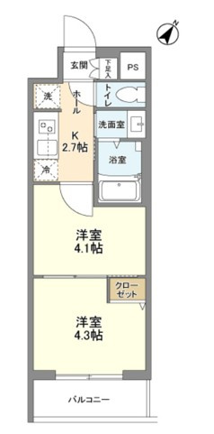 クラリティア文京千石の間取り