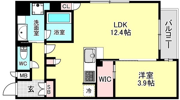Dimora靭公園の間取り