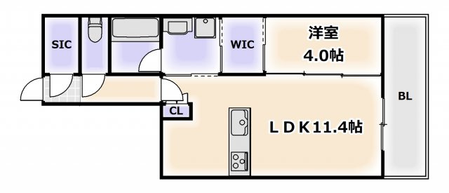 【間取り】 | イニシアブランなんば