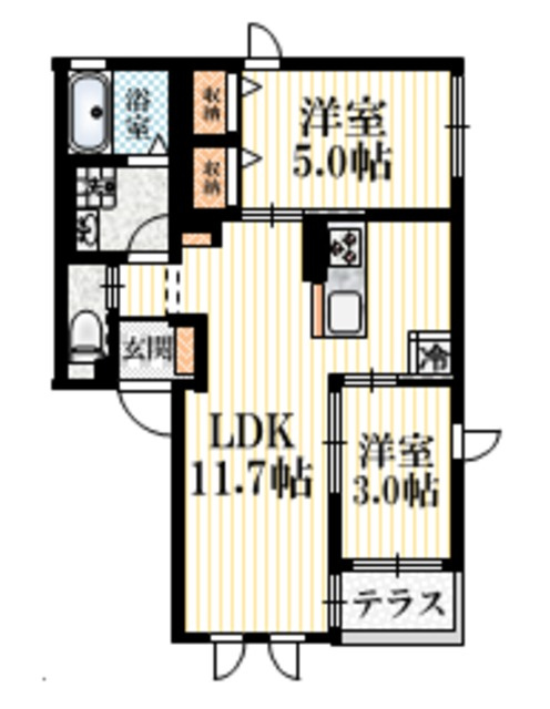 国分寺ハイムの間取り