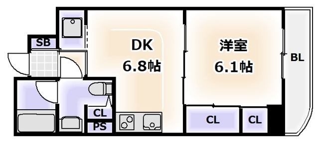 【間取り】 | ドゥーエなんば南