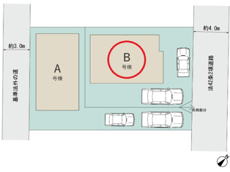 【区画図】 | 国分寺市戸倉3丁目　全2棟　B号棟　仲介手数料無料 | B号棟です