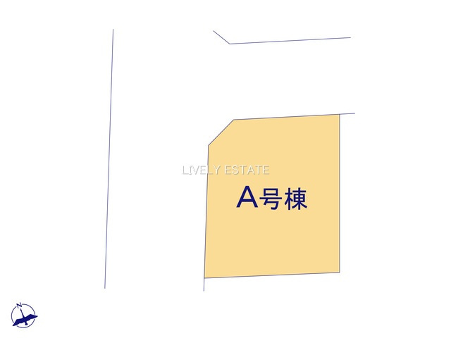 草加市長栄3丁目 新築分譲住宅の区画図