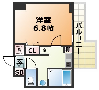 スワンズ神戸三宮イーストの間取り