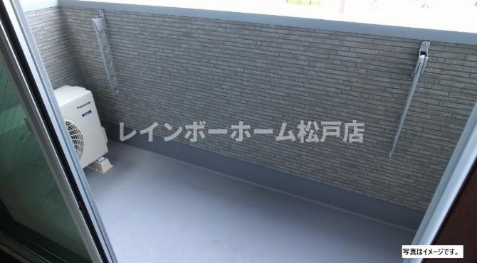 柏市豊町２丁目のアパートのバルコニー|※写真はイメージです。
