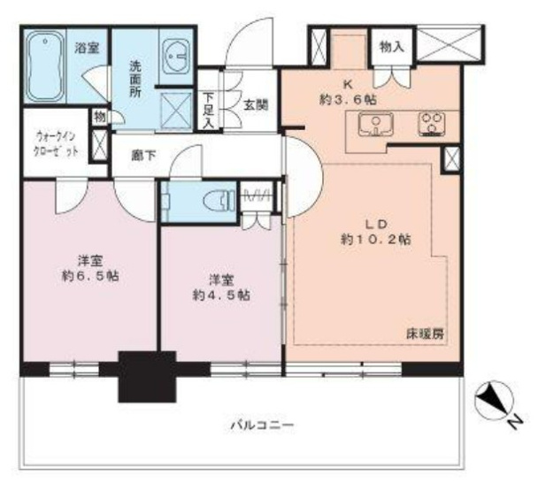 【間取り】 | プラウドタワー平井